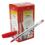 BOLIGRAFO  TRILUX FABER ROJO
