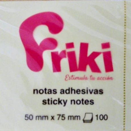 STICKY NOTES FRIKI 50MM*75MM 100H
