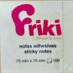 NOTAS ADHESIVAS FRIKI 75MM*75MM 100H