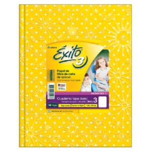 CUADERNO EXITO 19*24*48 H LUNAR = AMARILLO 100970