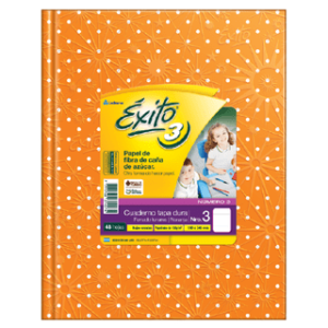 CUADERNO EXITO 19*24*48 H LUNAR = NARANJA 100974
