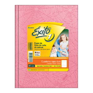 CUADERNO EXITO 16*21*48 H ARAÑA = ROSA 100984