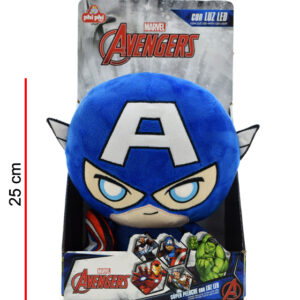 PELUCHE CAPITAN AMERICA LUZ Y SONIDO 25CM MV036