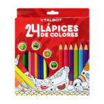 LAPICES COLORES TALBOT ECO x 24 LARGOS	4452