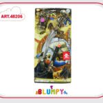 SET DE PIRATAS CON CUCHILLO, PISTOLA Y BRAZALETE  48206