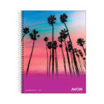 CUADERNO 16X21 AVON ESPIRAL 84H RAYA 103124