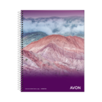 CUADERNO 16X21 AVON ESPIRAL 84H RAYA 103123