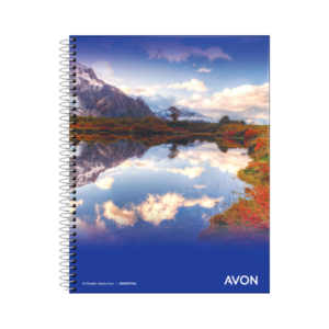 CUADERNO 16X21 AVON ESPIRAL 46H RAYA 103121