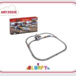 PISTA DE TREN INDUSTRIAL C/SONIDO 24 PZAS 30*60 CM 55036