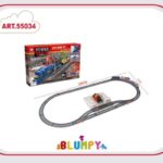 PISTA DE TREN C/LUZ 24 PZAS 30*60 CM 55034