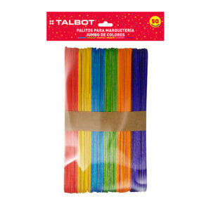 PALITO  HELADO TALBOT JUMBO COLORES SURTIDOS x 50 3952