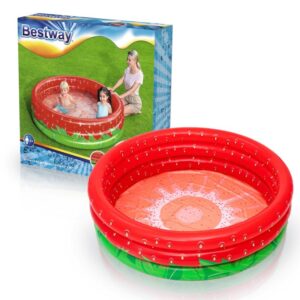 INFLABLE 51145 PILETA 3 AROS FRUTILLA 160 X 38 CM