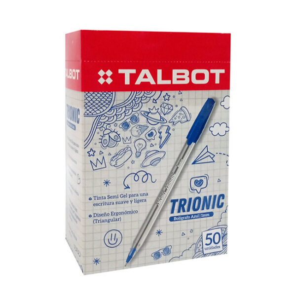 BOLIGRAFO TALBOT TRIONIC 1 MM*50 4826 - Imagen 2