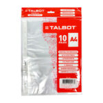 FOLIO TALBOT A4 POLIPROPILENO x10u 3897