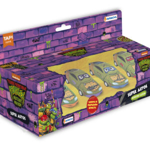 SUPER AUTOS PACK X4 TORTUGAS NINJAS TMN01243