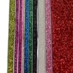 GOMA EVA FRIKI 45*60 GLITER AUTOADHESIVA SURTIDO (Paq*10)