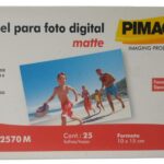 PAPEL FOTOGRAFICO PIMACO 10*15 CM *25 UNIDADES