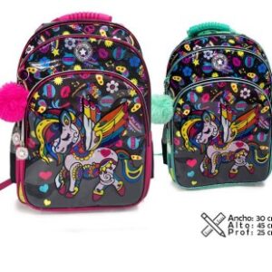 MOCHILA UNICORNIO 17" ESPALDA 102430
