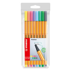 MICROFIBRA POINT 88 ESTUCHE x 8 COLORES PASTELES 3602
