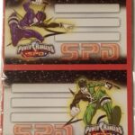 ETIQUETA ESCOLAR POWER RAMGERS SPD