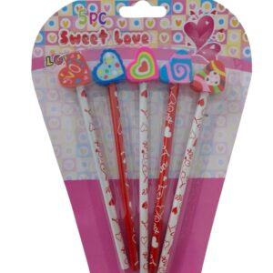 LAPIZ CON GOMA X 10 CORAZON ER-105