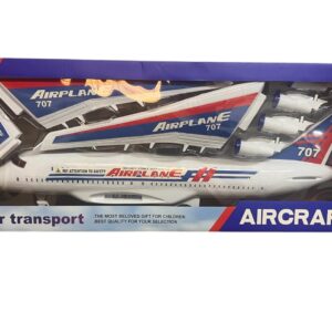 SUPER AVION DE PASAJEROS A FRICCION CON LUZ Y SONIDO 55779