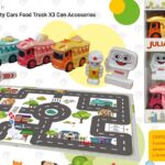 JULI Y JUL CITY CARS FOOD TRUCK X 3  SISJYJ029