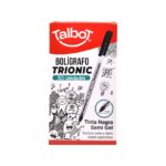 BOLIGRAFO TALBOT TRIONIC NEGRO 1 mm 4827
