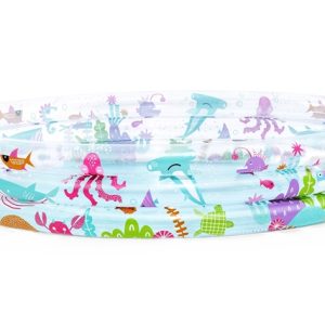 INFLABLE 51005** PILETA 3 AROS  MUNDO MARINO GRANDE 183 X 33 CM