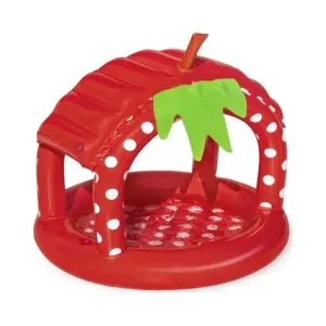 INFLABLE 52387** PILETA CON TECHO FRUTILLA 91 X 91 X 91 CM