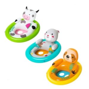 INFLABLE 34058** ASIENTO CON SONIDO DE ANIMALES SURTIDO 81 X 56 CM
