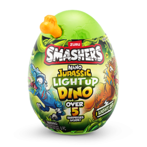 SMASHERS NANO EGG JURASSIC LIGHT UP DINO +5 SURPRISES   - NOVEDAD!! 7856
