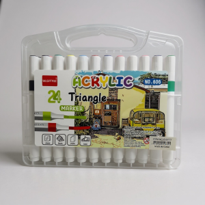 MARCADORES ACRILICOS EN VALIJA *24 UNITOYS SY9777