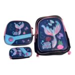 COMBO MOCHILA 3D 18"+LUNCHERA+CANOPLA UNITOYS BA10266