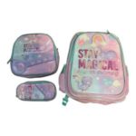 COMBO MOCHILA 3D 18" +LUNCHERA+CANOPLA UNITOYS BA10262 - Imagen 3