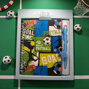 DIARIO INTIMO CANDADO+LAPICERA GOAL UNITOYS SY9978