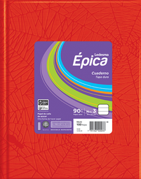 CUADERNO EPICA 19*24 100 H = ROJO 105858