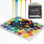 MARCADORES ACRILICOS BRUSH EN VALIJA *18 UNITOYS SY9848 / SY10222 - Imagen 2