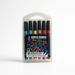 MARCADORES ACRILICOS BRUSH EN VALIJA *12 UNITOYS SY9847 / SY10221