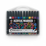 MARCADORES ACRILICOS BRUSH EN VALIJA *24 UNITOYS SY9849 / SY10223