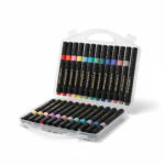MARCADORES ACRILICOS BRUSH EN VALIJA *24 UNITOYS SY9849 / SY10223 - Imagen 3