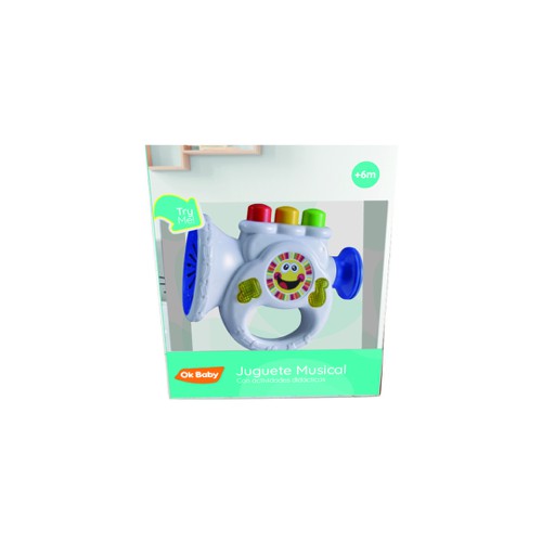 0107 TROMPETA CON LUCES Y SONIDO OKBB0107 - Imagen 1
